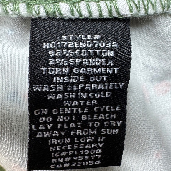 Anthropologie X Sanctuary Green Pink Red Floral Rose Cotton Blend Shorts 32 - Picture 16 of 16